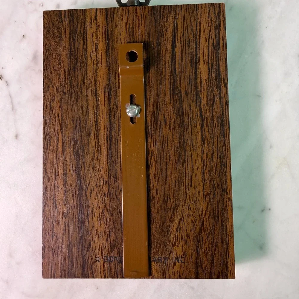 VTG 70s I Love My Grandpa Wall Plaque Wood Framed‎ Aluminum Wall Hanging Nursery